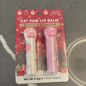 Nica Cat Paw Lip Balm - Pink and White